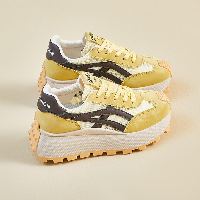 Korean New Dad Shoes for Women In Summer Student Sports and Leisure Mesh Breathable and Enhancing Height