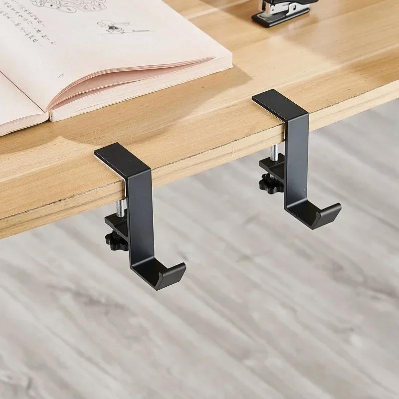 Desk Edge Hook Multi Functional Headphones Stand Table Side Hanging Storage Rack For Gaming Headset Bag Universal Metal Holder