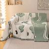 Chenille Plant and Flower One-piece Sofa Towel Cover with Thickened Seasonal Universal Anti Slip and Dustproof Sofa Towel