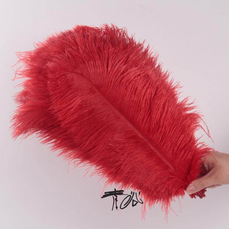 Colored Ostrich Feathers 30-35Cm Stage Performance Wedding Bouquet Decoration Ostrich Feathers