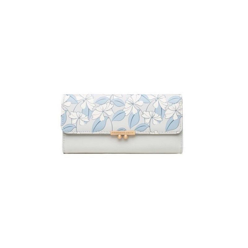 Women Wallets Floral Fresh Style Multi-Card Clutch, Long Wallet, Card Holder, Leather Clip, Coin Purse