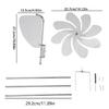 Retro Garden Wind Spinner 360 Degree Rotation Metal Willdmill for Outdoor