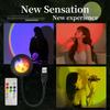Colorful Sunset Lights Live Photography Atmosphere Light USB Powered Night Light with Remote Control for Bar Living Room Parties
