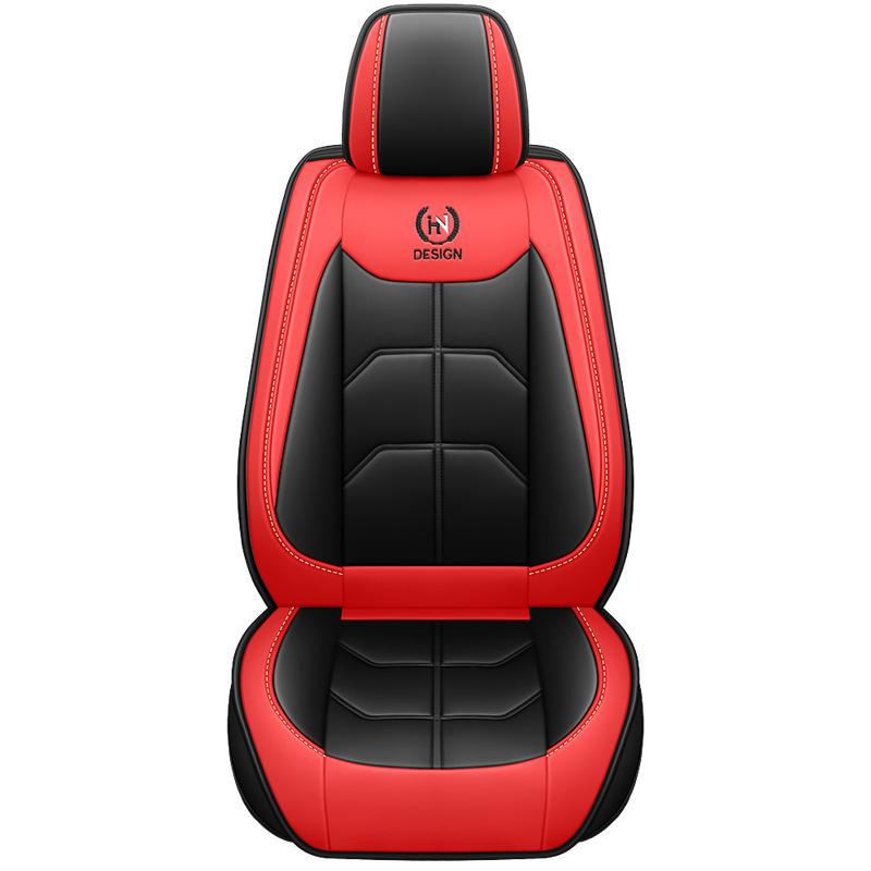 1pc Premium PU Leather Car Seat Covers for Front Driver & Passenger - Soft Foam Padding Universal Auto Seat Protection Cover