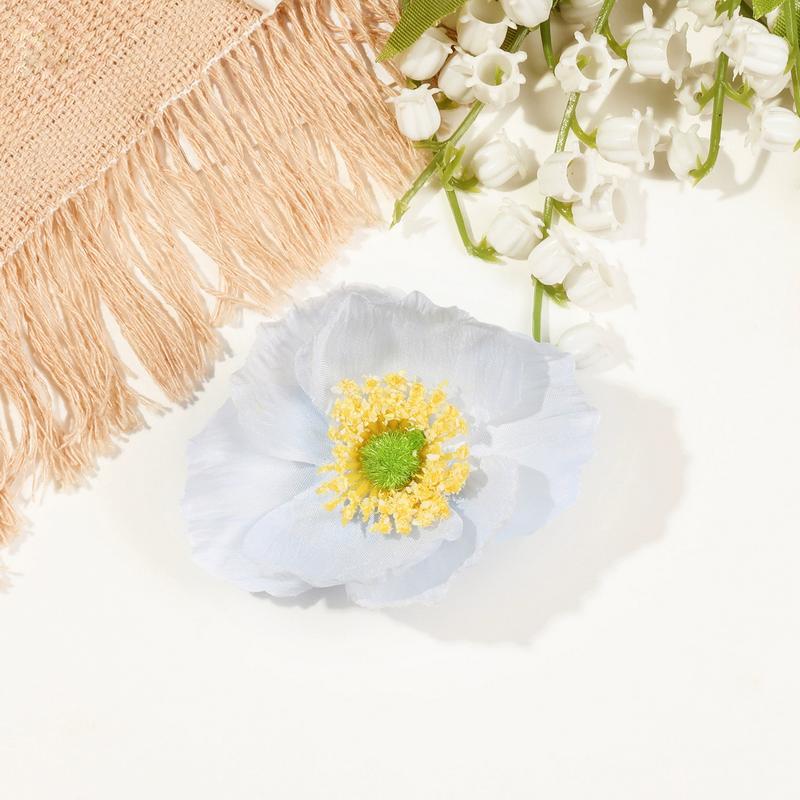 Fashion Bohemian Hibiscus Hair Clip for Women Hawaiian Flower Hairclip Girls Side Bangs Clip Beach Resort Egg Flower Hairpin