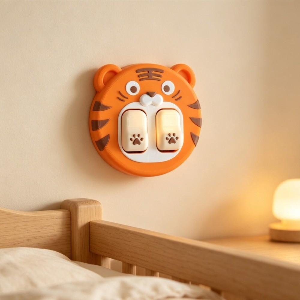 Cartoon Animal Light Switch Cover Creative Animal Switch Ornament Bedroom Wall Decor