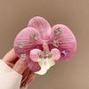 Butterfly Orchid Seaside Vacation Headwear Crystal Bohemia Barrettes  Photograph