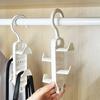 Durable Plastic Materials Hanging Hook Versatile Clothes Rack Organizers with Multiple Hanger for Home and Closet Use