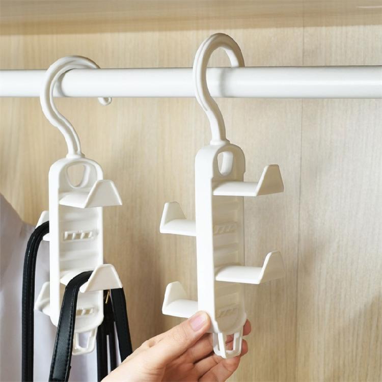 Durable Plastic Materials Hanging Hook Versatile Clothes Rack Organizers with Multiple Hanger for Home and Closet Use