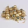 24pcs Christmas Balls Ornament Plastic Christmas Tree Gold Red Pink Ball Pendant Hanging Decor Christmas Decoration Home Decor