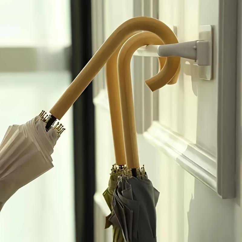 1pc Modern Wall-Mounted Umbrella Holder - Plastic, Casual Style, Easy Install, Space-Saving Design for Organizing Umbrellas and Draining Rainwater