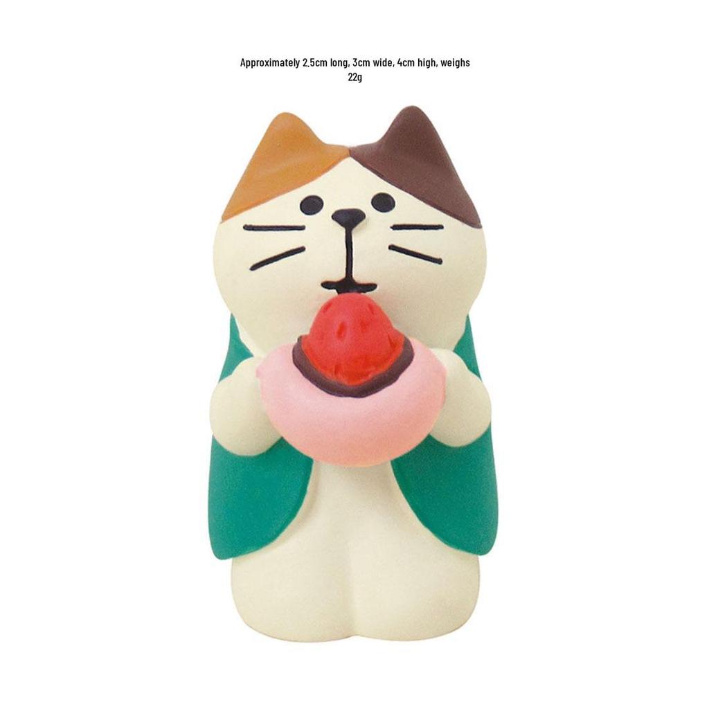 ZAKKA Japanese Cat Resin Figurine - Flower Viewing Festival DIY Trendy Blind Box Toy, Decoration, Gift & Ornament