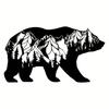 Bear and Forest Metal Wall Art Decor - Modern Art for Bedroom, Office, and Farmhouse | Stylish Fence and Wall Decorations