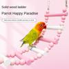 Wooden Bridge Swings Hanging Parrot Ladder New Climbing Ladder Toys  for Parakeet Cockatiel