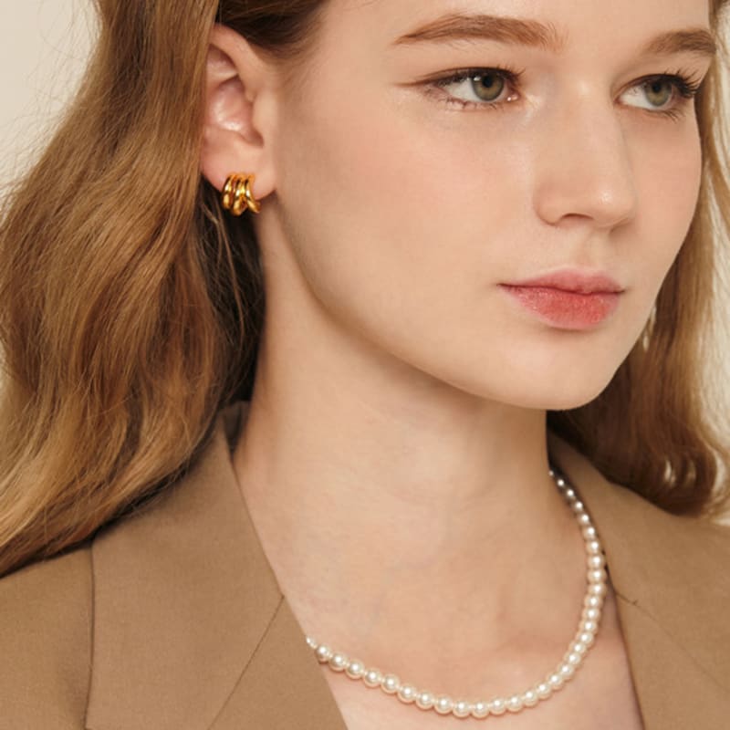 Murmur [925silver]Basic Pearl Necklace(6mm)