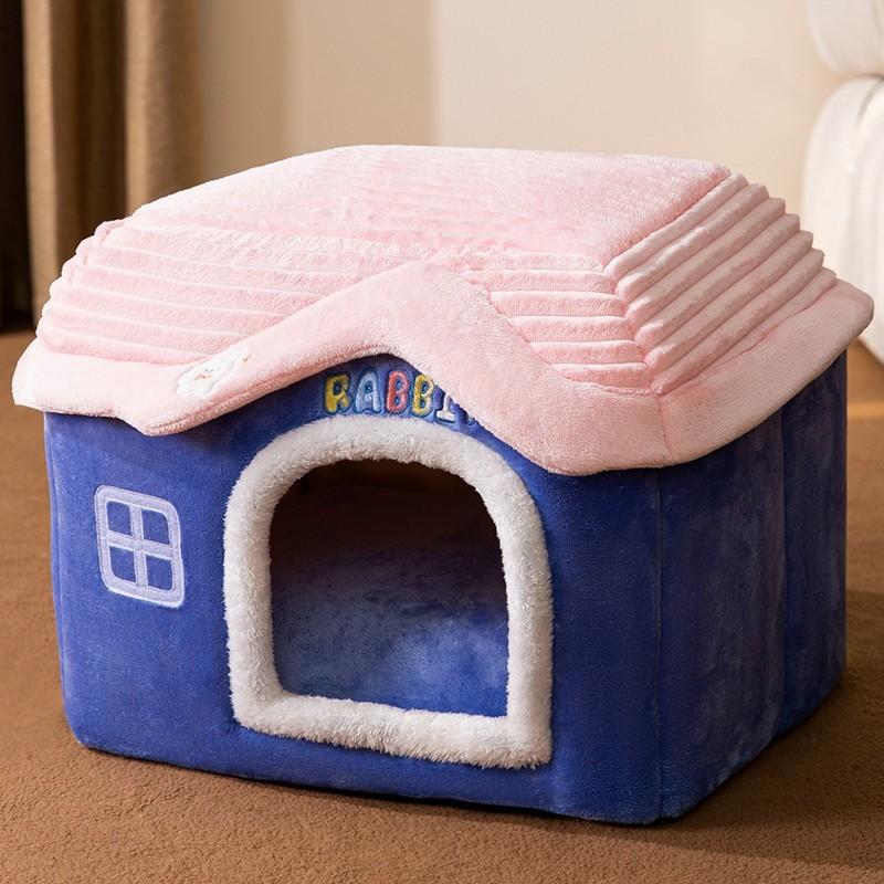 Kennel House Type Four-season Universal Small Dog Teddy Fight Removable Dog House Cat Nest Bed Spring and Autumn Pet Supplies