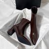 Riding Boots for Women 2025 New Women's Boots Classic Daily Women High Heels Ankle Boots Sexy Pointed Toe Shoes Ladies