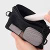 Dual-Layer Mesh Storage Bags Portable Travel Makeup Bag with Zipper Mini Toiletries Cosmetics Organizer Simple Stationery Bag