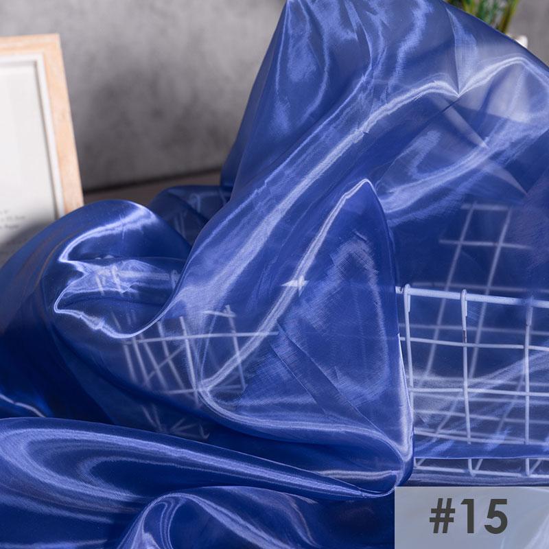 Perspective Crystal Satin Fabric Floating Liquid Silky Metal Touch Stiff Fashion Designer Fabric For Sewing Dress Hanfu Material