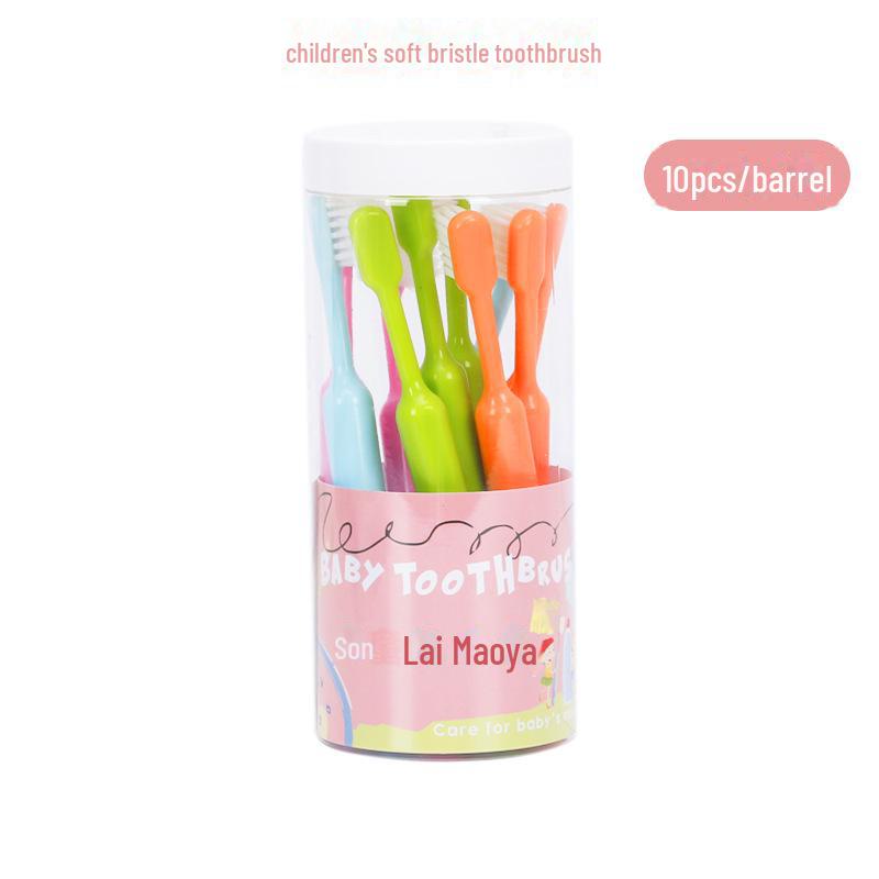 

«Набор из 10 портативных детских зубных щеток с мягкой щетиной для гигиены полости рта и хранения»