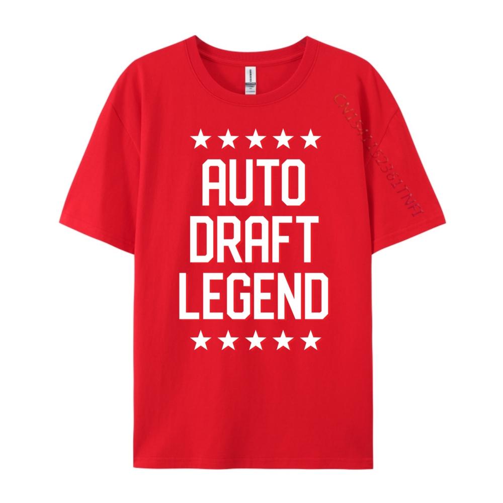 Fantasy Football Auto Draft Legend 3d Printed T Shirts Graphic Camisas De Hombre High Quality Mens TShirt S