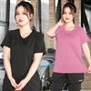 Women's Plus Size Quick-Dry Short Sleeve Yoga Top - Breathable, Casual, Slimming, for Summer Running & Sports