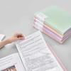 20 pages A4 Folder Information Kit, 1 Piece, Transparent Multi-Paged Information File for Students to Store Exam Papers