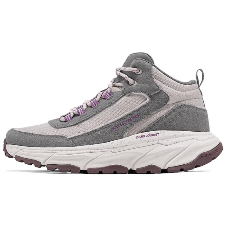 Skechers Outdoor Comfortable Versatile Fashion Mid-Top Hiking Shoes Women hiking shoes Gray 180169-NMLT 38