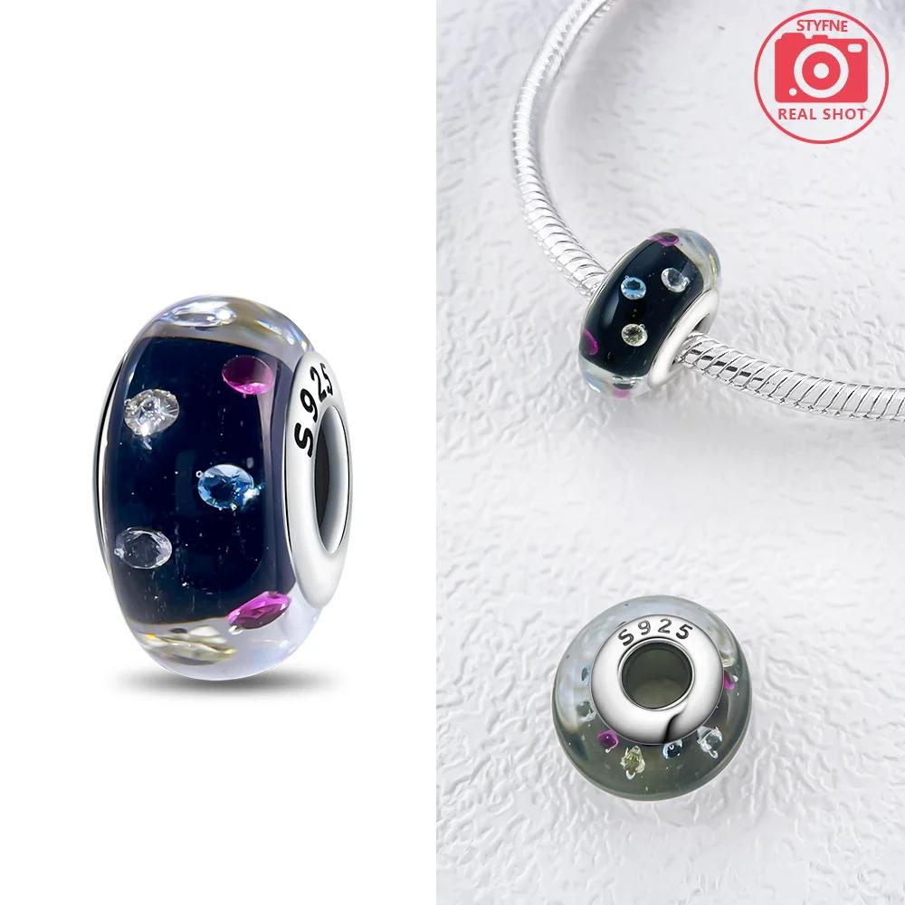 Authentic copper Bracelets Women Diy Gift Murano Jewellery Accessories Charm Bead Charms Bead Charms Flower Blue Star Shape Green Turtle Glass Bead Ch