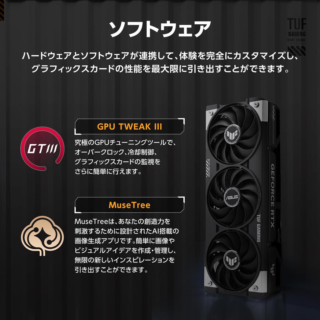 ASUS NVIDIA GeForce RTX 5060 Ti Video Card PCI Express GDDR7 OC Japanese 5.0 Edition/TUF-RTX5060TI-O8G-GAMING (Authorized Distributor)