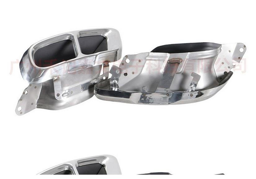 Black Stainless Steel Square Tailpipe Tip for BMW X5 X6 X7 G05 G06 G07