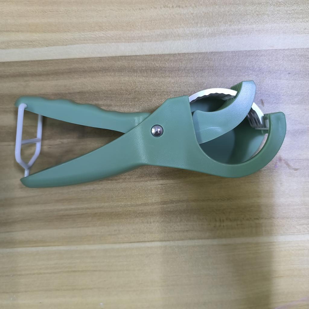 This multi-functional fruit and vegetable slicer is an ergonomic, eco-friendly kitchen cutter with adjustable blades made of durable polypropylene.