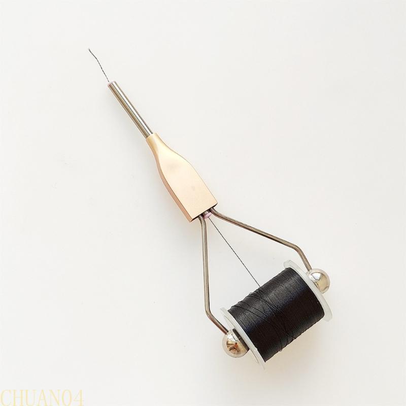 A1A2 Fly Fishing Tying Tool Replacement Wire Threader Spooled Thread Bobbin Holder Fish Hook Binding Tool Easy To Use