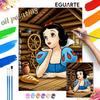 Snow White Oil Paint by Numbers Painting Art Kit Handmade Painting Home Decor Gift