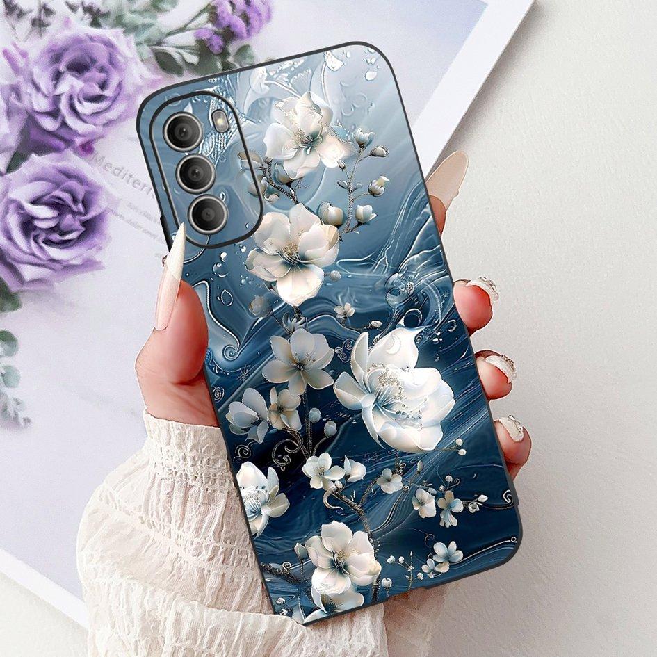For Motorola Moto G51 5G Case XT2171-2 XT2171-1 Cover New Stylish Flower Soft Silicone Phone Case For Moto G31 G71 5G G 51 Pouch