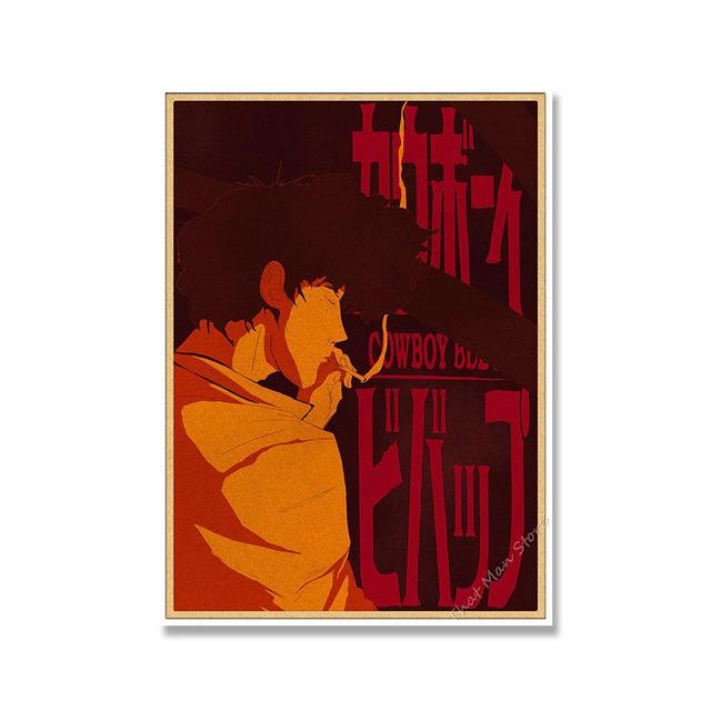 Japan Anime Posters Vintage Cowboy Creativity Posters Canvas Paintings Posters and Prints Living Home BedRoom Bar Artwork Decor No Frame