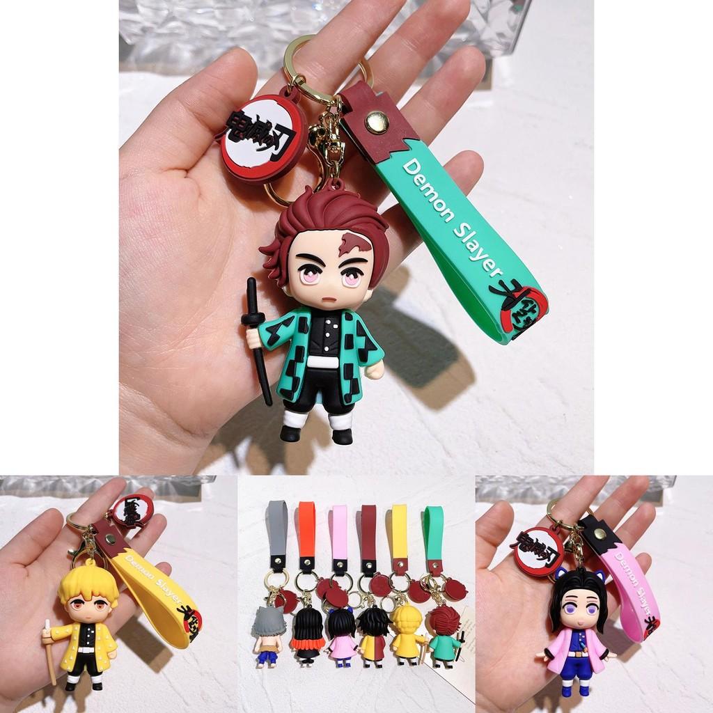 Demon Slayer Anime Figurine Keychain Plastic For Backpack Or Purse Charm