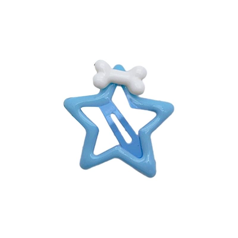 

Y2K Girls Star Hair Clip for Teens Girl NonSlip Metal Sideclip Hairpin Bone Pentagrams Hair Barrettes Children Headdress синій