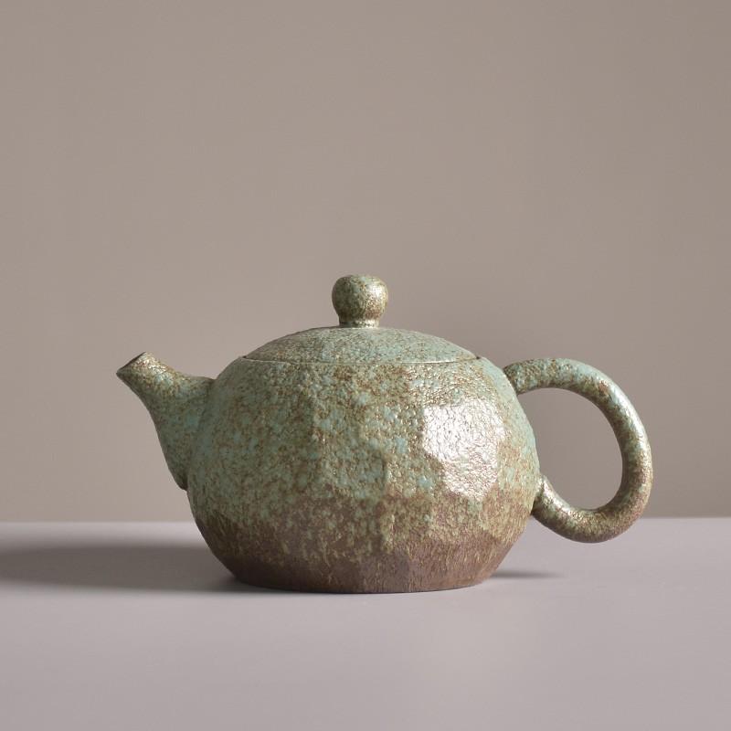 250ml Palace Style Retro Ceramic Teapot Coarse Pottery Gongfu Tea Set Xishi Teapot