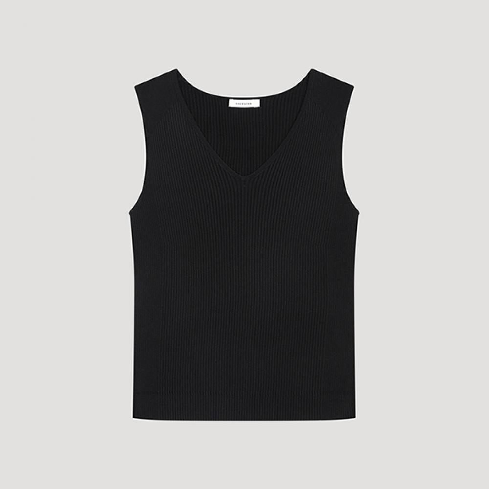 

She S miss V-образный вырез без рукавов трикотаж SSkpoo22520 Bk blacks/55