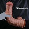 Super Big Realistic Silicone Dildo,Soft Flexible Phallus with Textured Glans,Large Size Adult Stimulation Toy for Deep Penetration,Realistic Skin Feel
