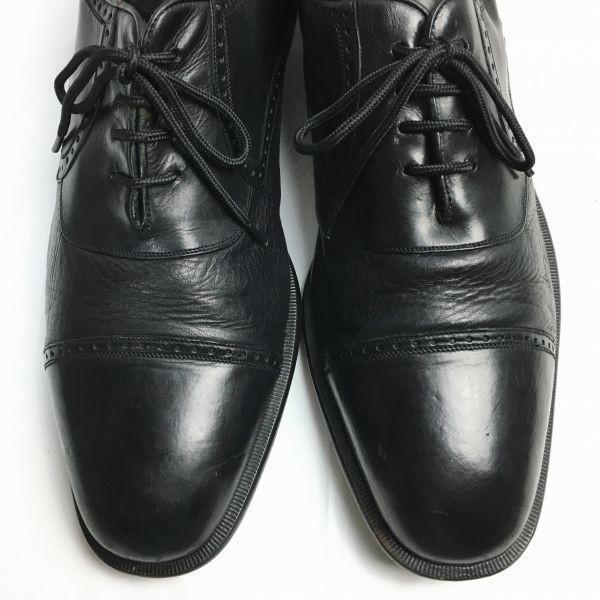 80s90s? Vintage Mezlan Size 10W (28.0cm) Made In Spain Cap Toe Business Shoes Black Men's(USED)