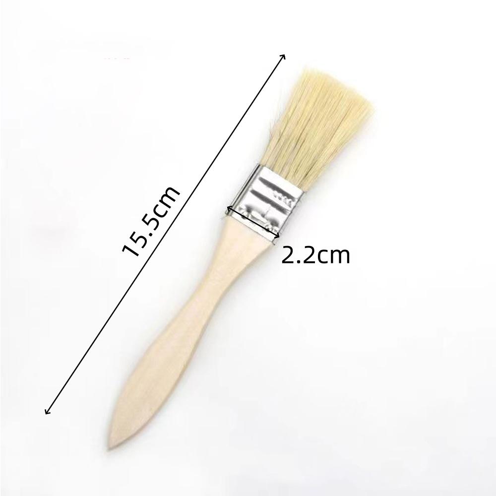 5-20pcs Pig Mane Paint Brush For Art Handicrafts Plastering Painting Application Wooden Handles Tool Household Cleaning Brush