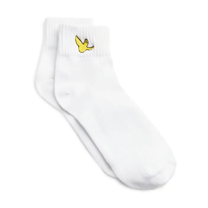 Angel Wappen Ankle Socks 3-Pack - WHITE
