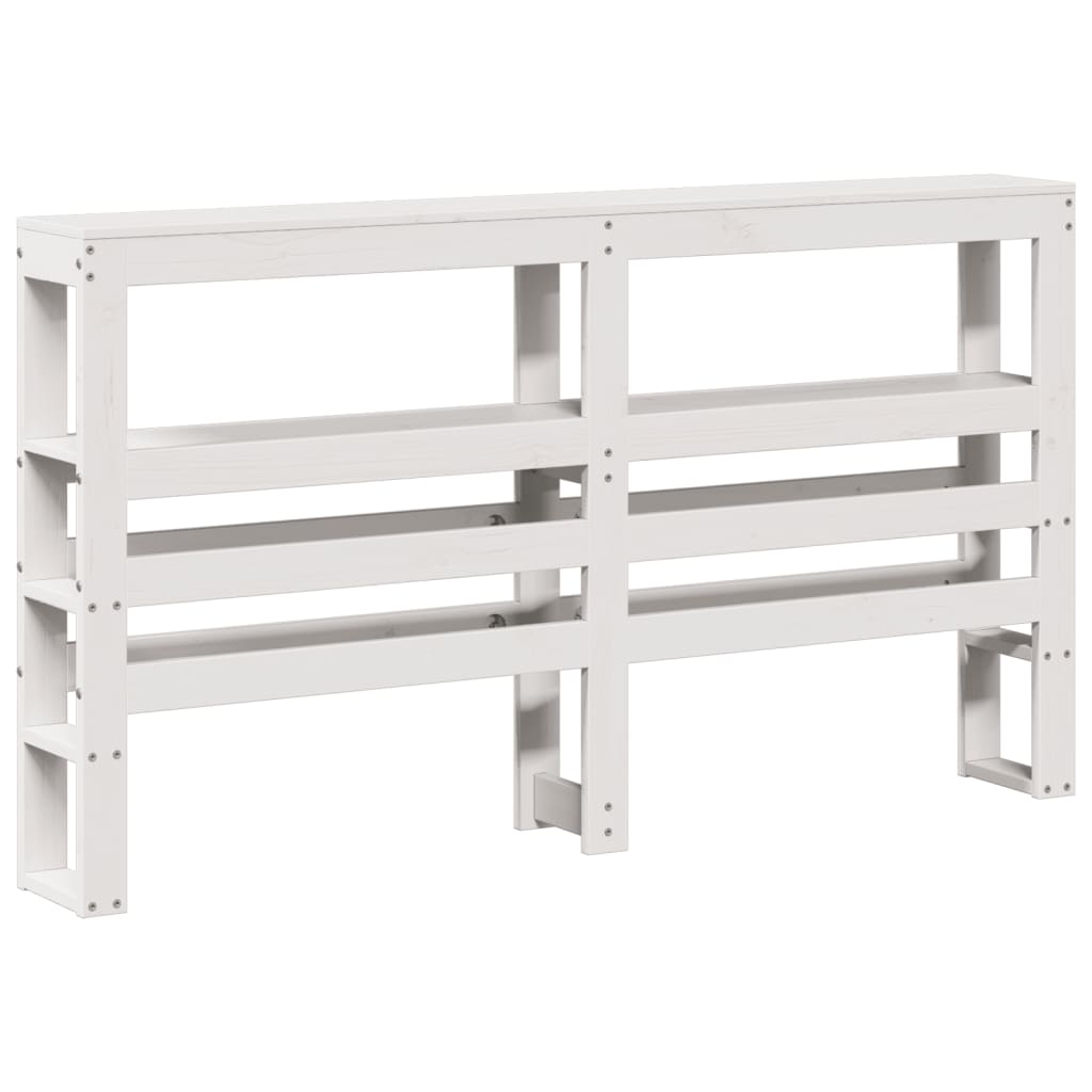 Solid Wood Bed without Mattress White 120x190 cm Pine Wood