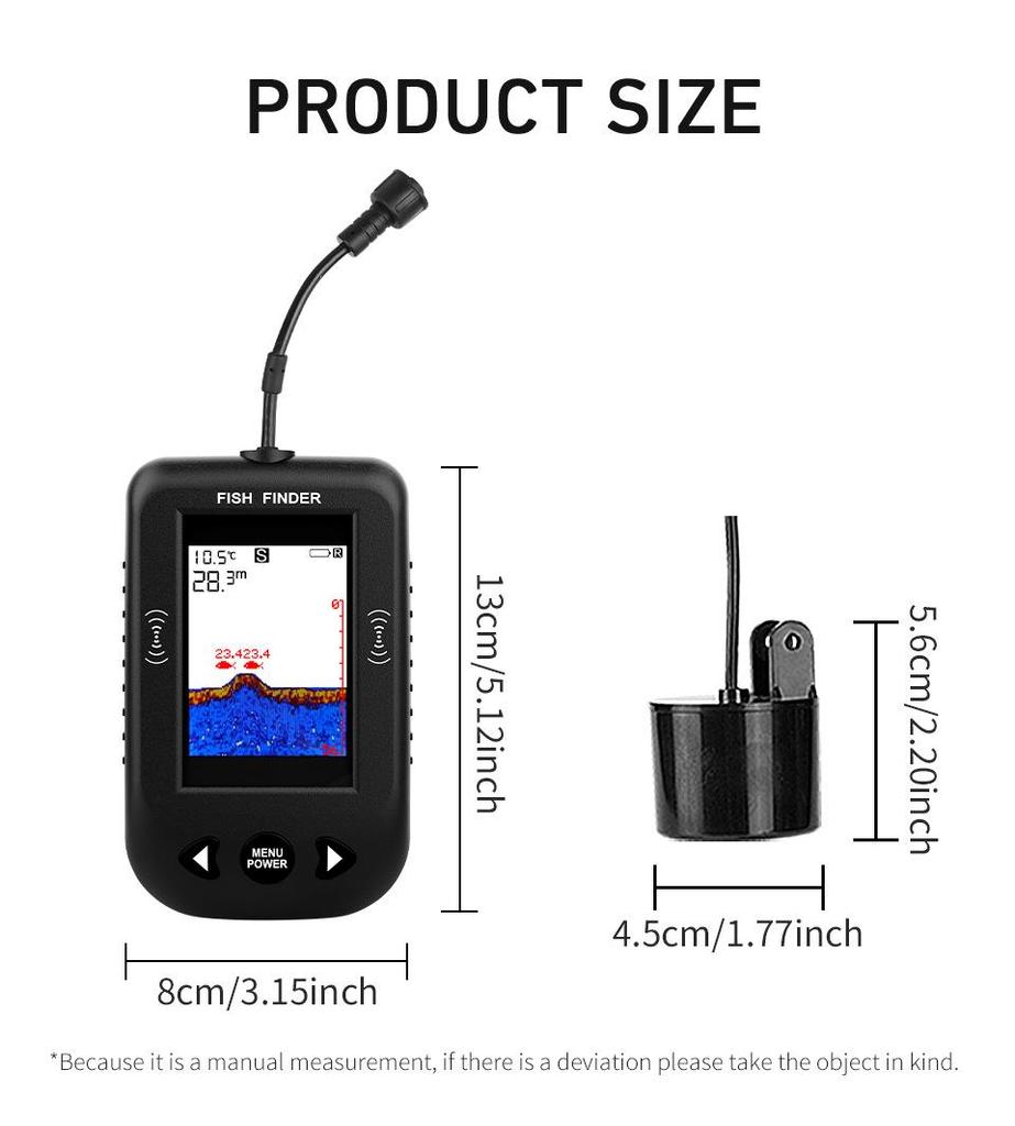 Erchang HD Color Sonar Fish Finder for Night Fishing