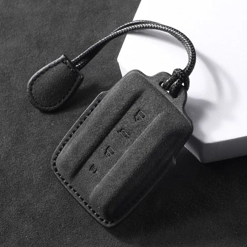 

For Great Wall Gwm Wey Tank 300 500 Tank300 Tank500 Keyless Protector Car Key Case Leather Cover Shell Keychain Car Accessories