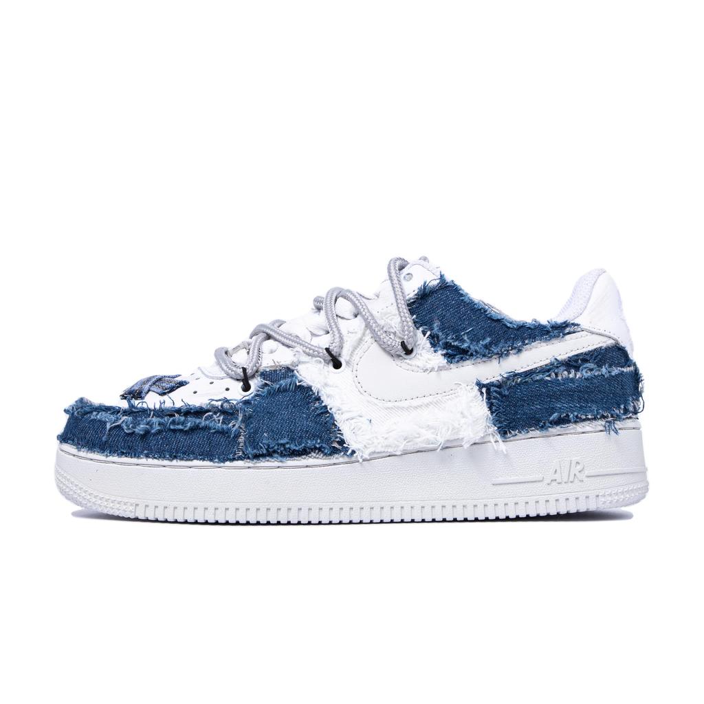 Nike Air Force 1 Low top Skateboard Shoes Women's Blue White DD8959-100(TeamM-)