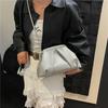 Stylish and simple cloud woven bag, women's high-end sense versatile solid color woven bag chain single shoulder underarm oblique span bag