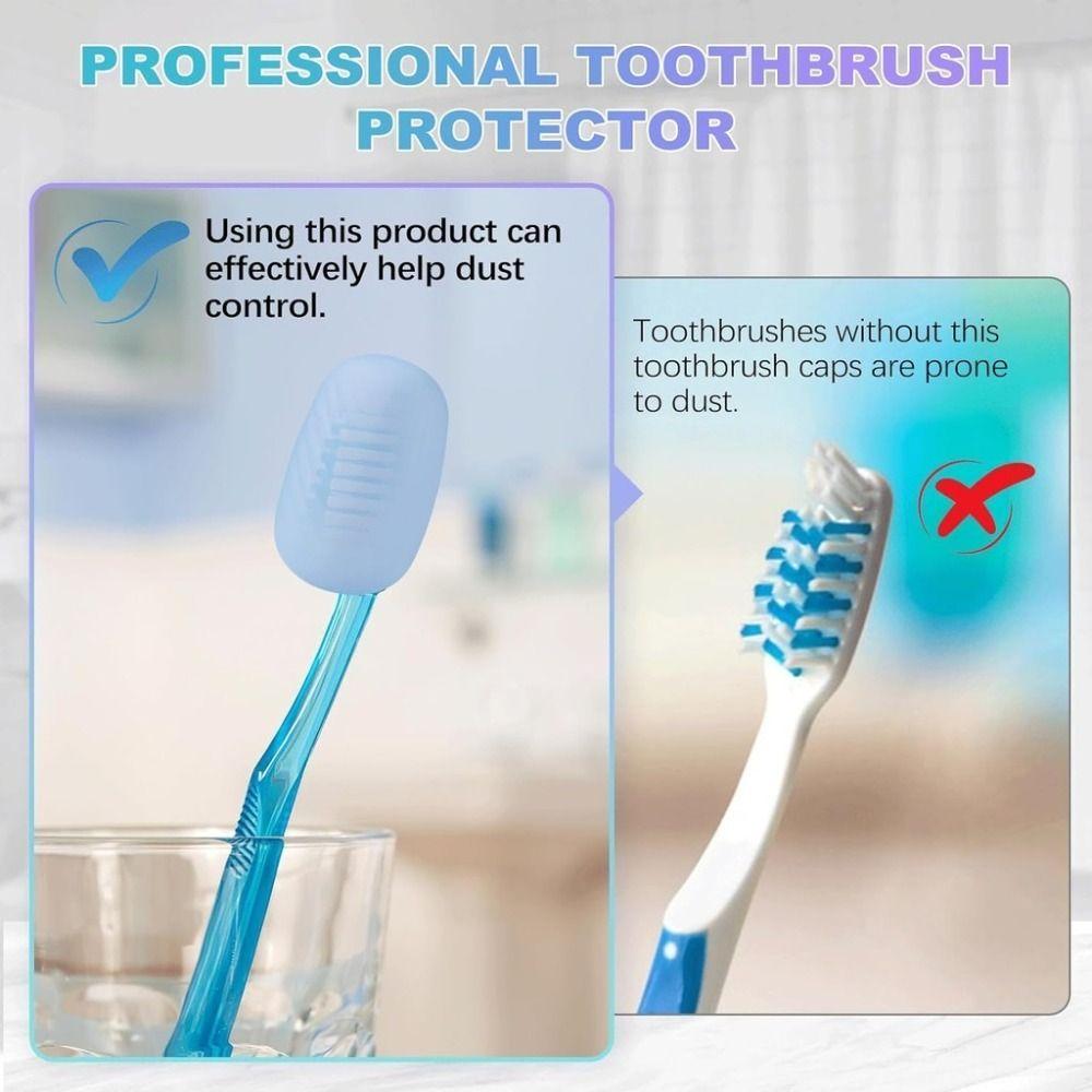 Hook Toothbrush Cover Silicone Toothbrush Box Durable Toothbrush Storage Clip